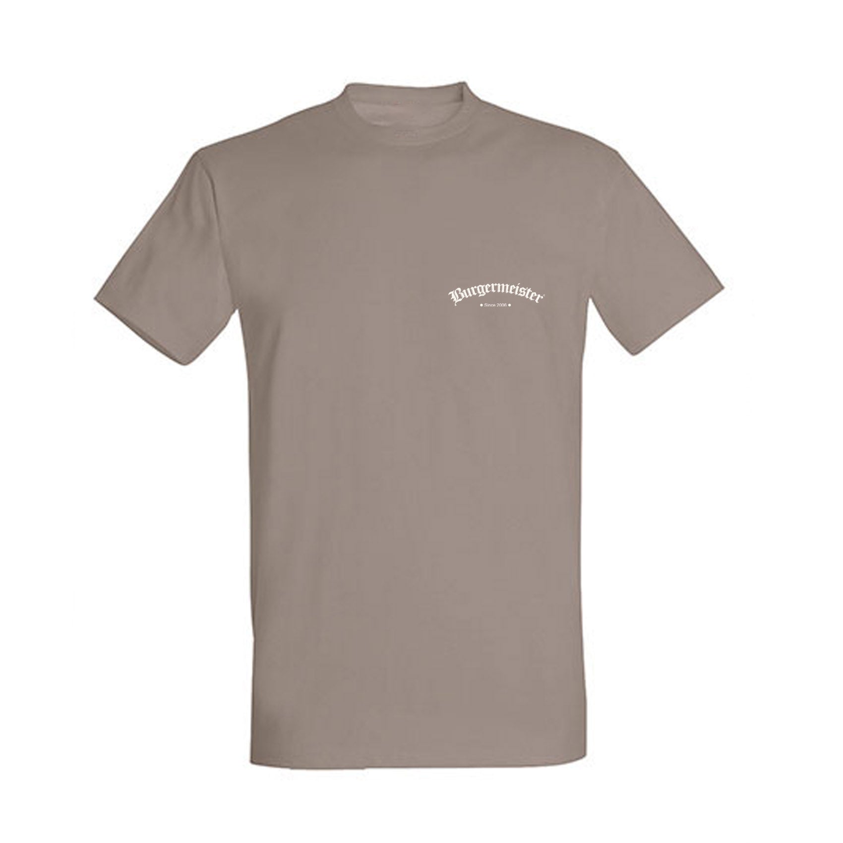 T-Shirt grau mit off-white Burgermeister-Logo