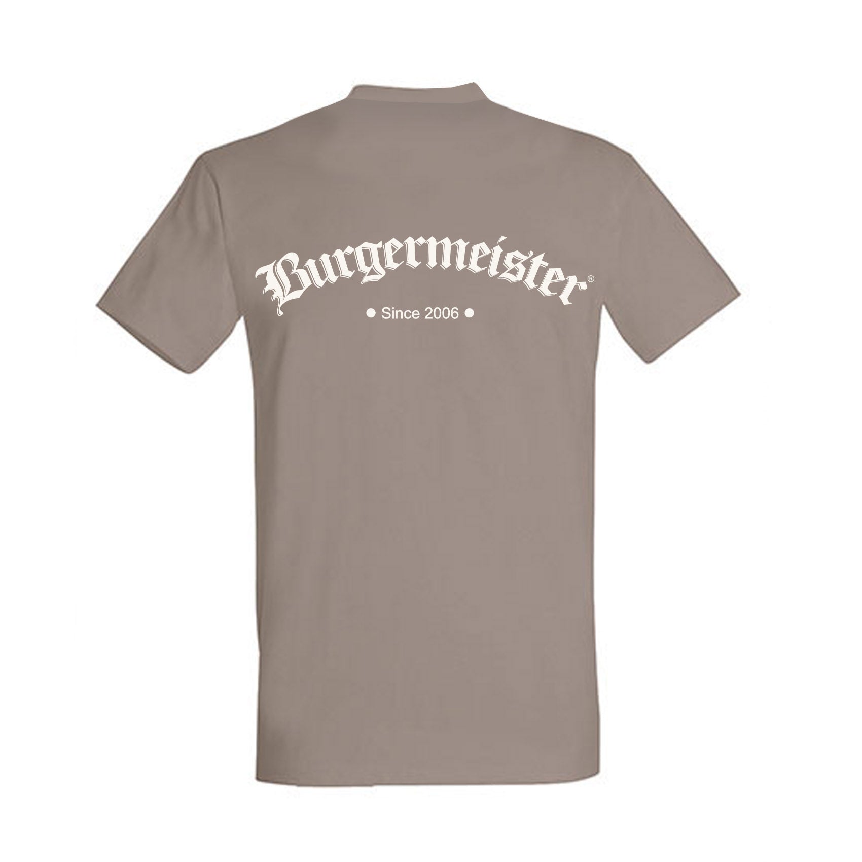 T-Shirt grau mit off-white Burgermeister-Logo