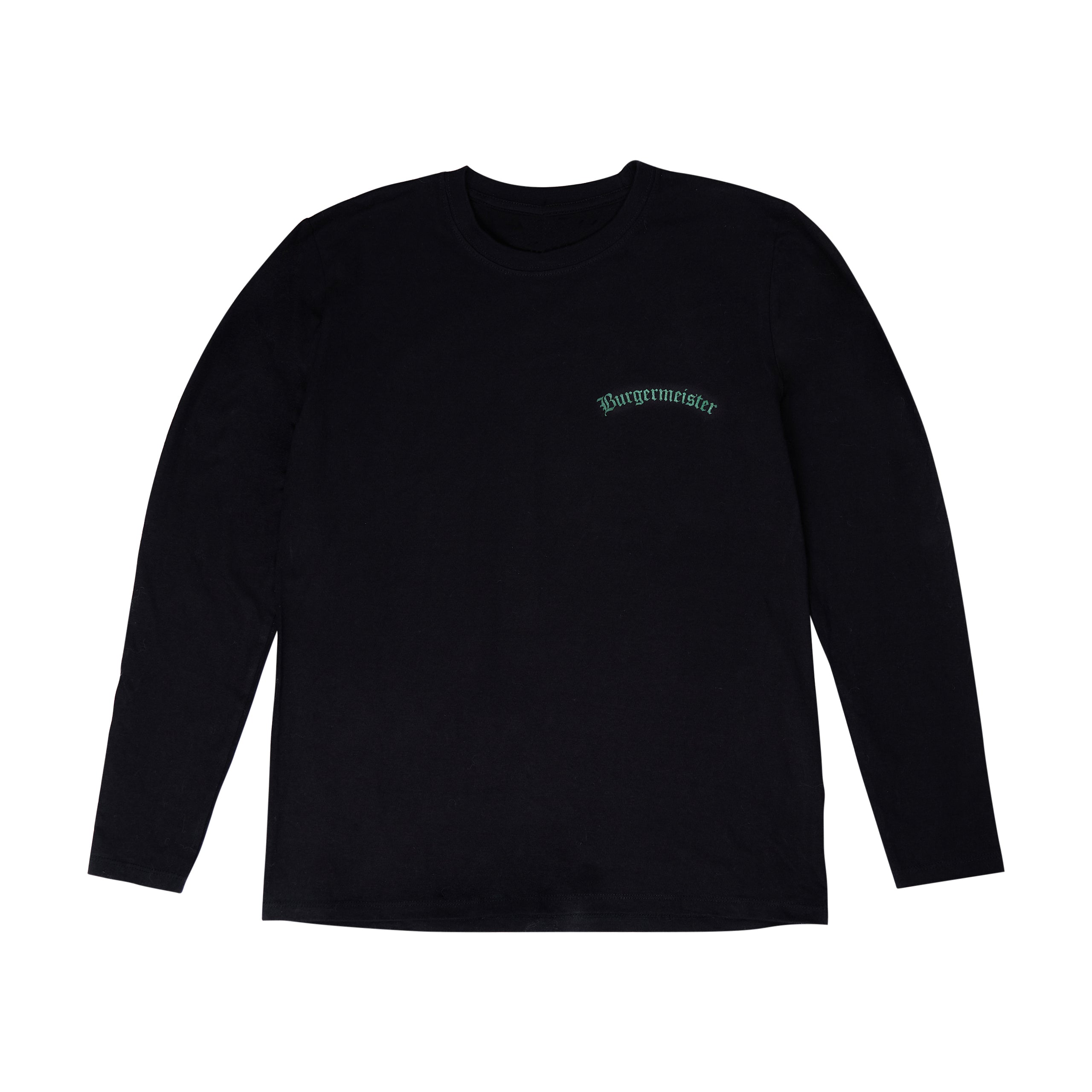 Longsleeve Burgermeister Logo schwarz