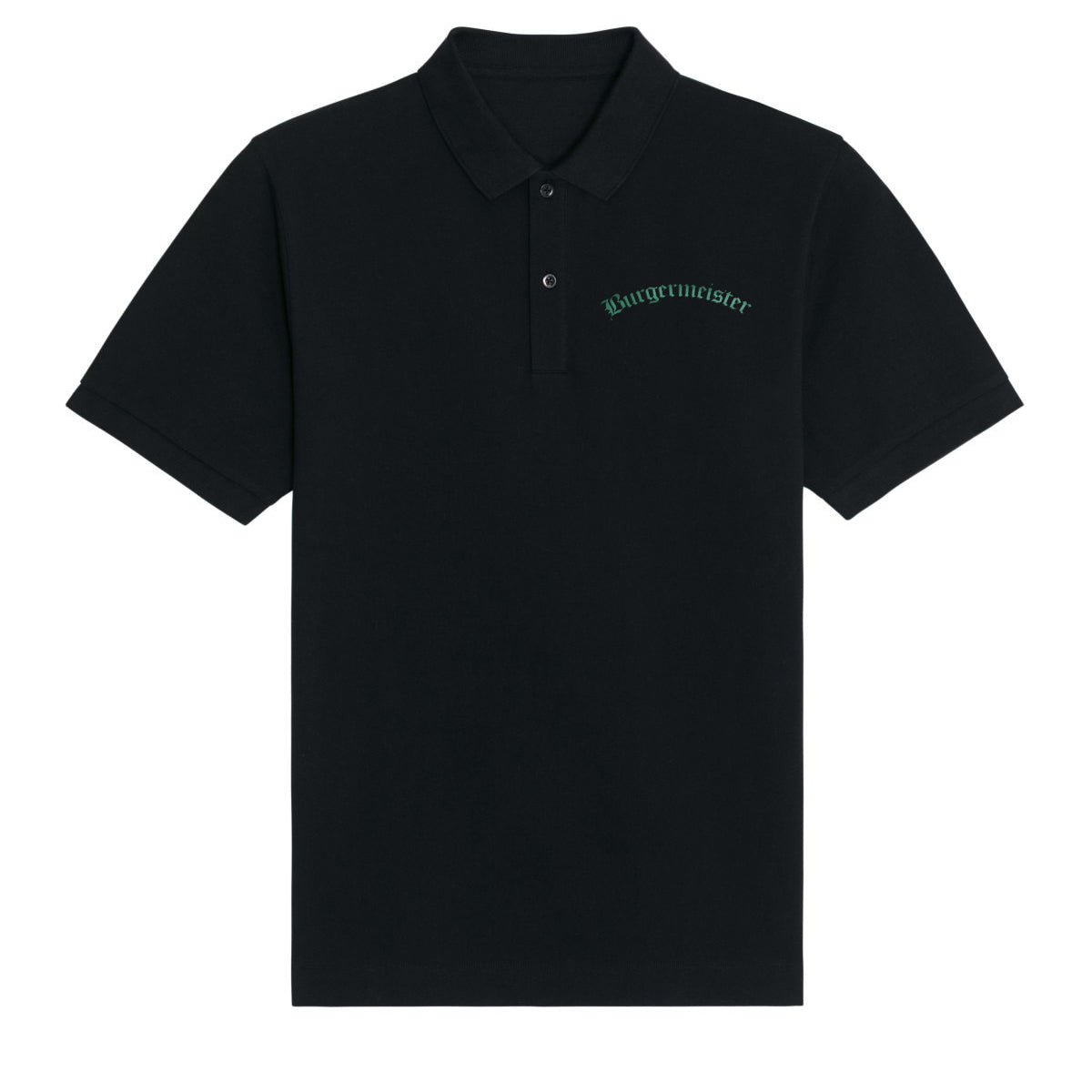 Poloshirt Burgermeister Logo schwarz