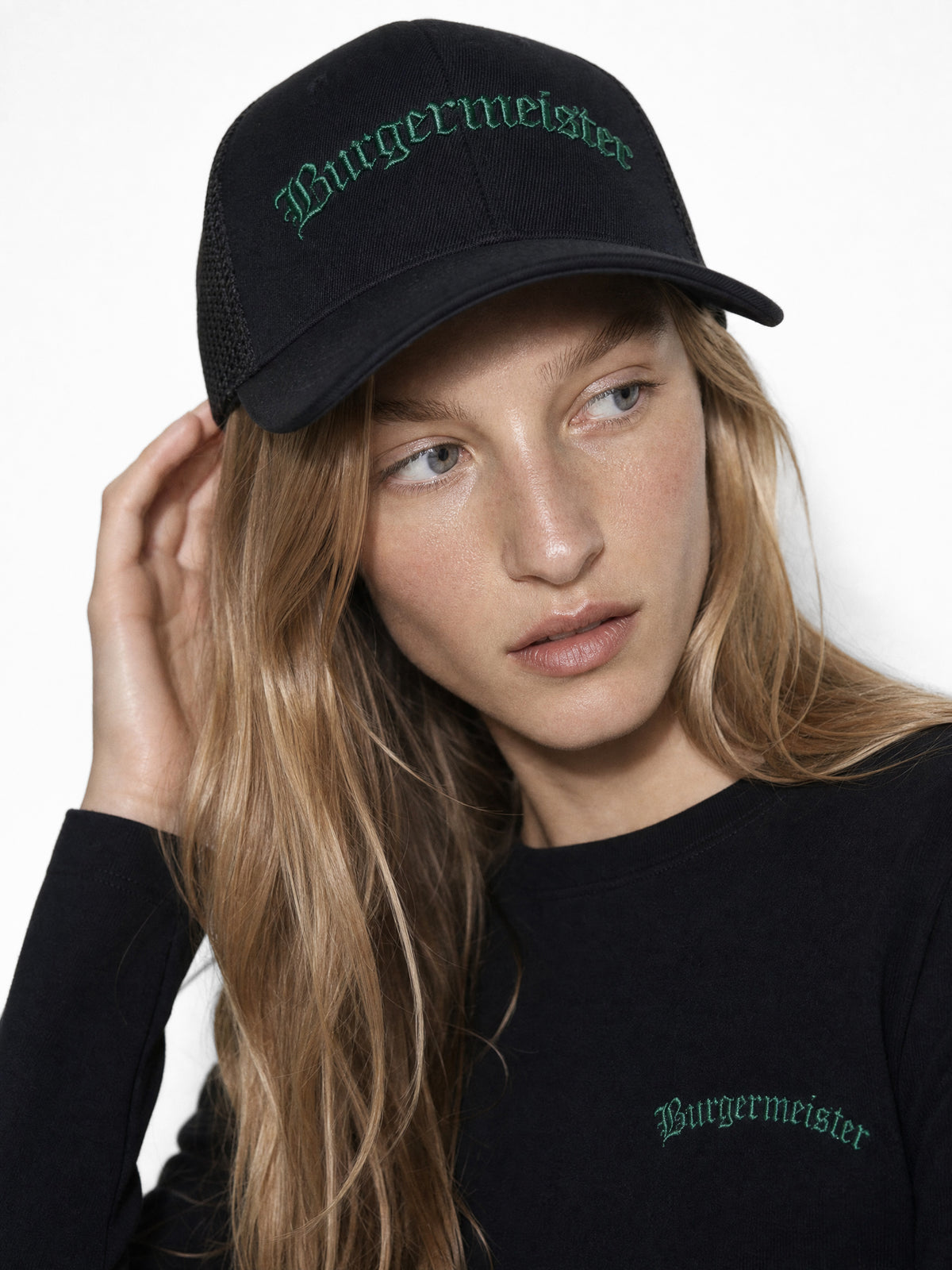 Mesh Cap Burgermeister Logo schwarz