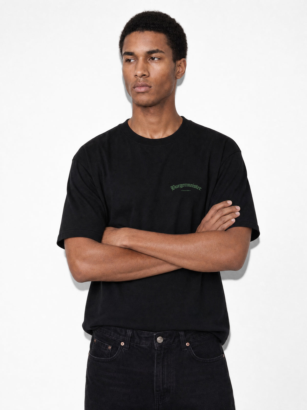T-Shirt Burgermeister Logo schwarz
